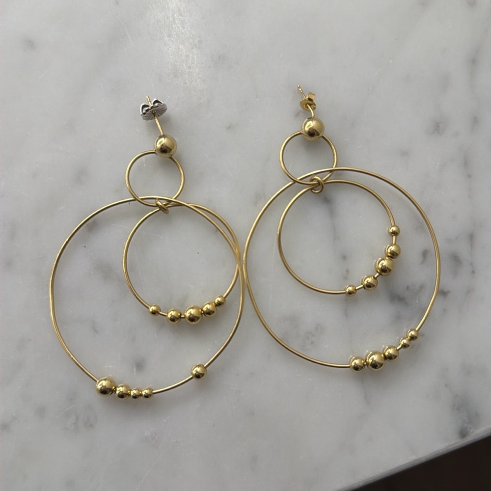 LAGOS 24k gold hoop earrings